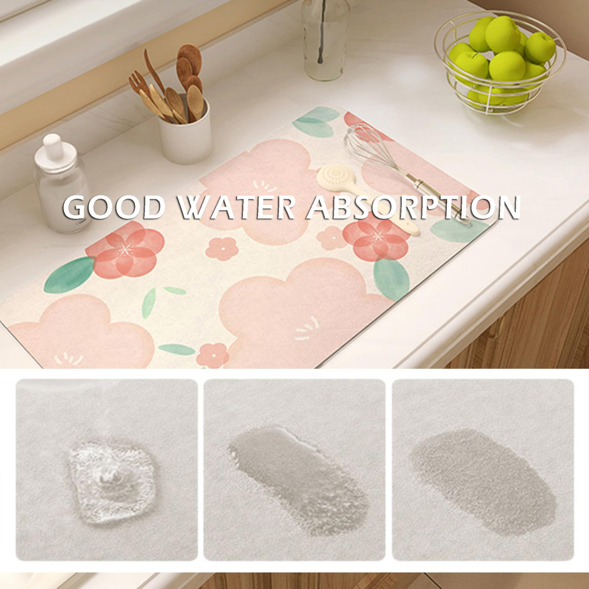 Kitchen Dish Drying Mat