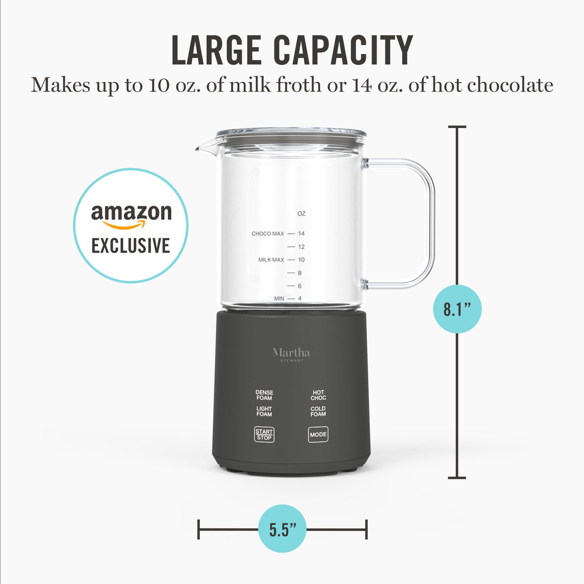 10oz Milk Frother & Steamer