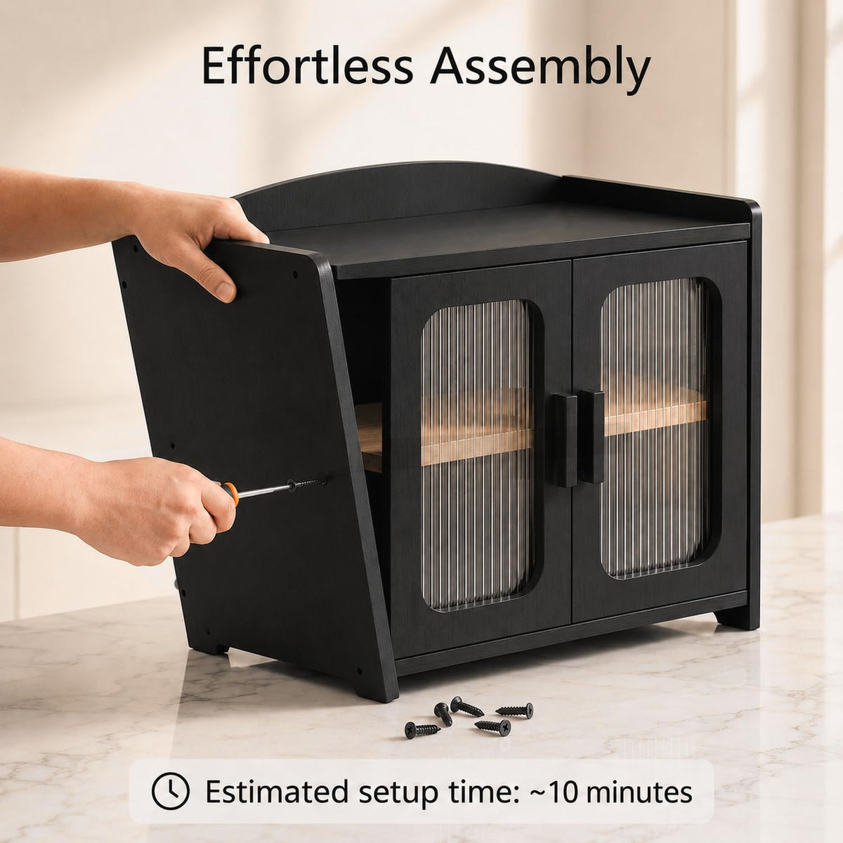 Premium Solid Wood Bread Box for Kitchen Countertop
