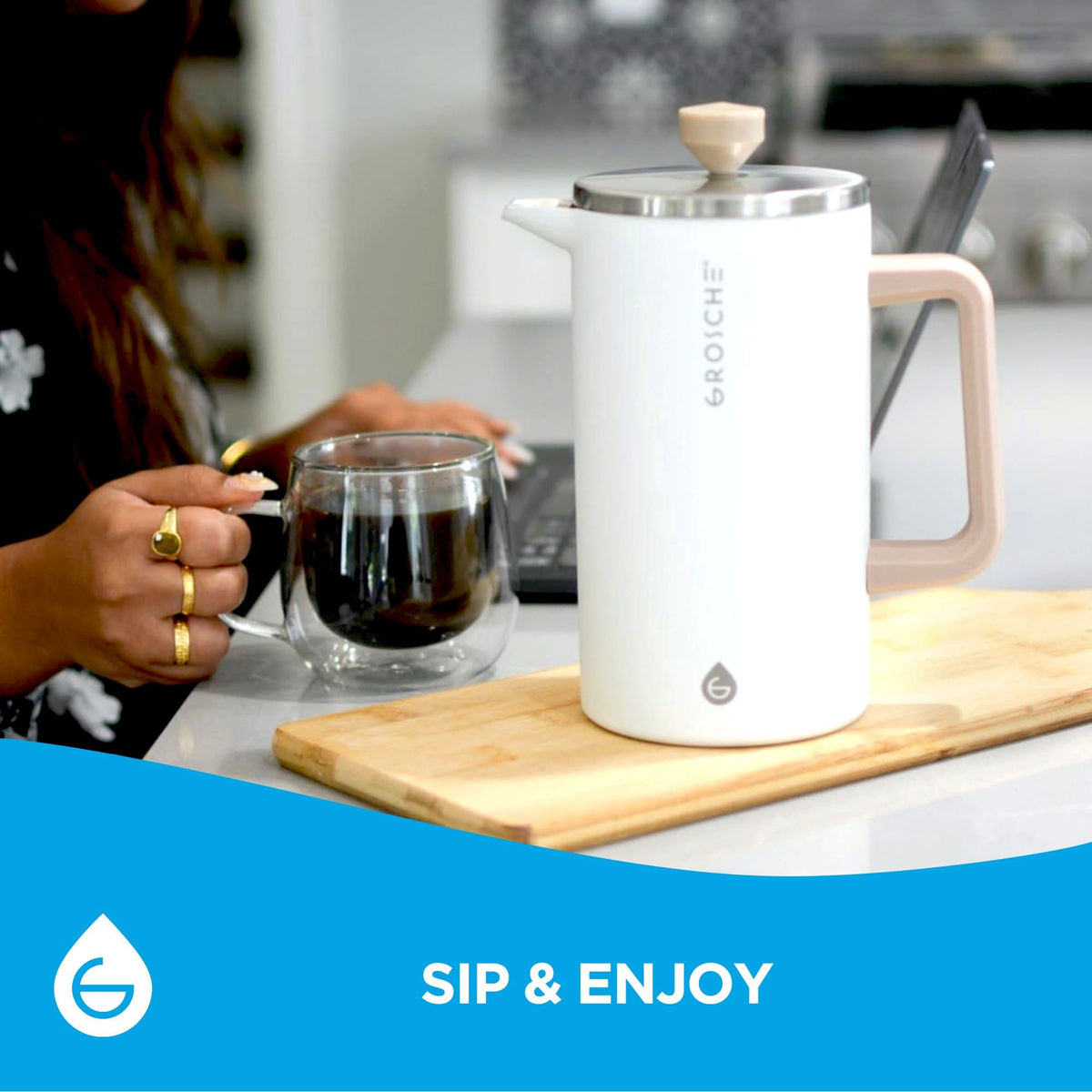 Dublin Double Wall Stainless French Press