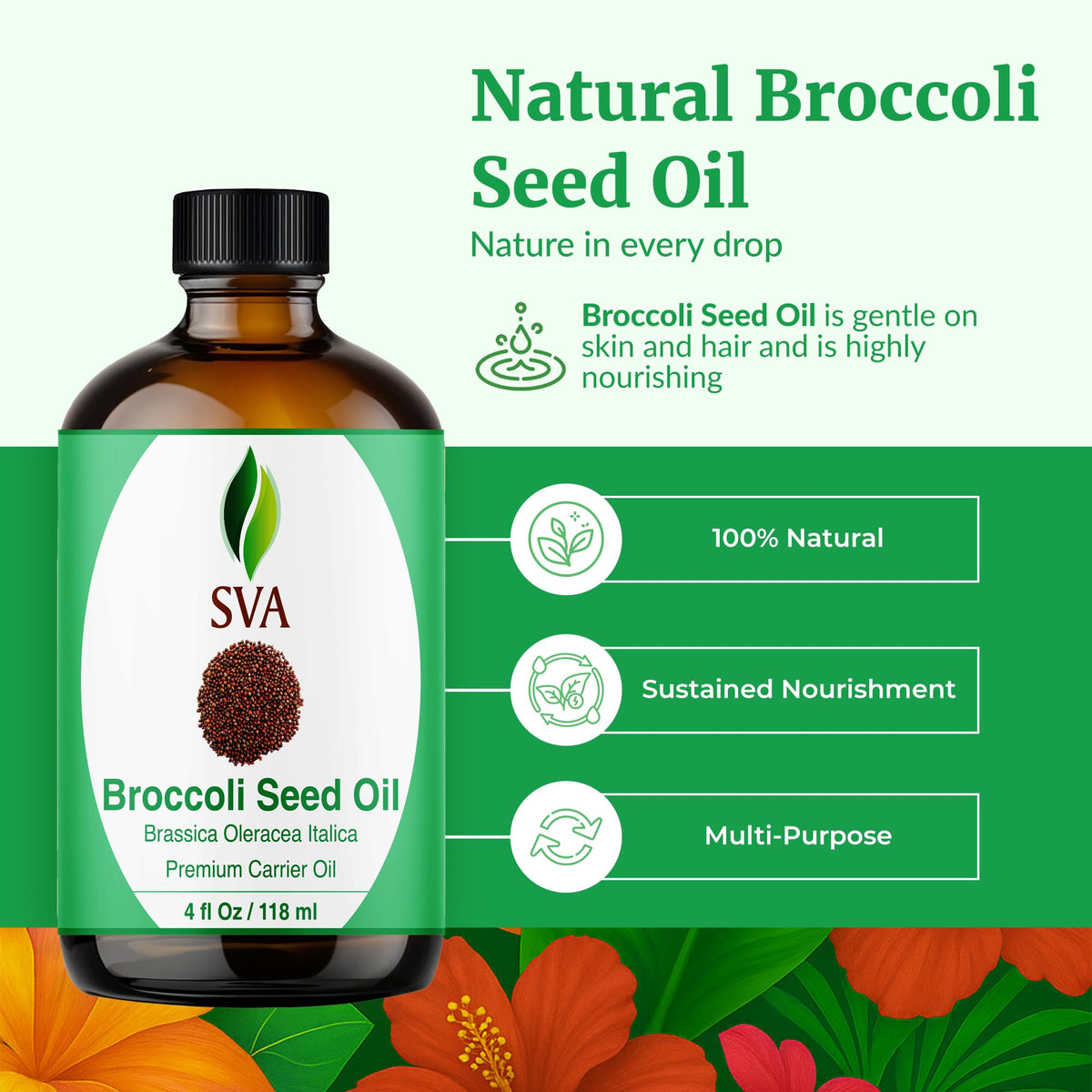SVA Broccoli Seed Carrier Oil (4 Fl Oz)