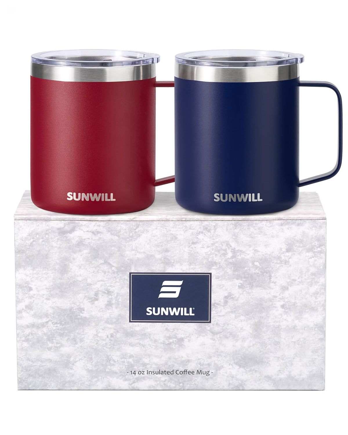 Travel Coffee Mug Set of 2 (2 Count)