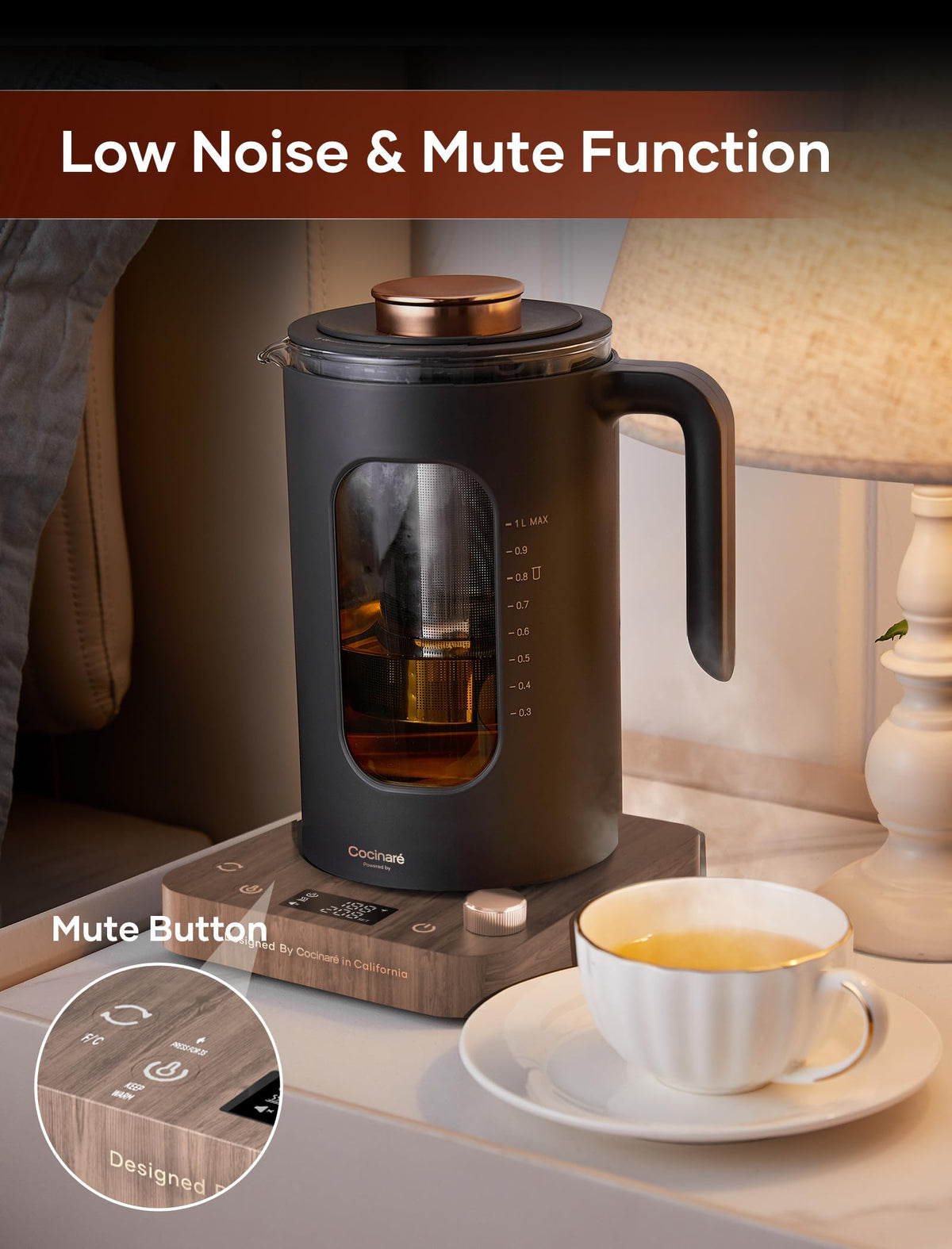 Electric Tea Kettle with Infuser