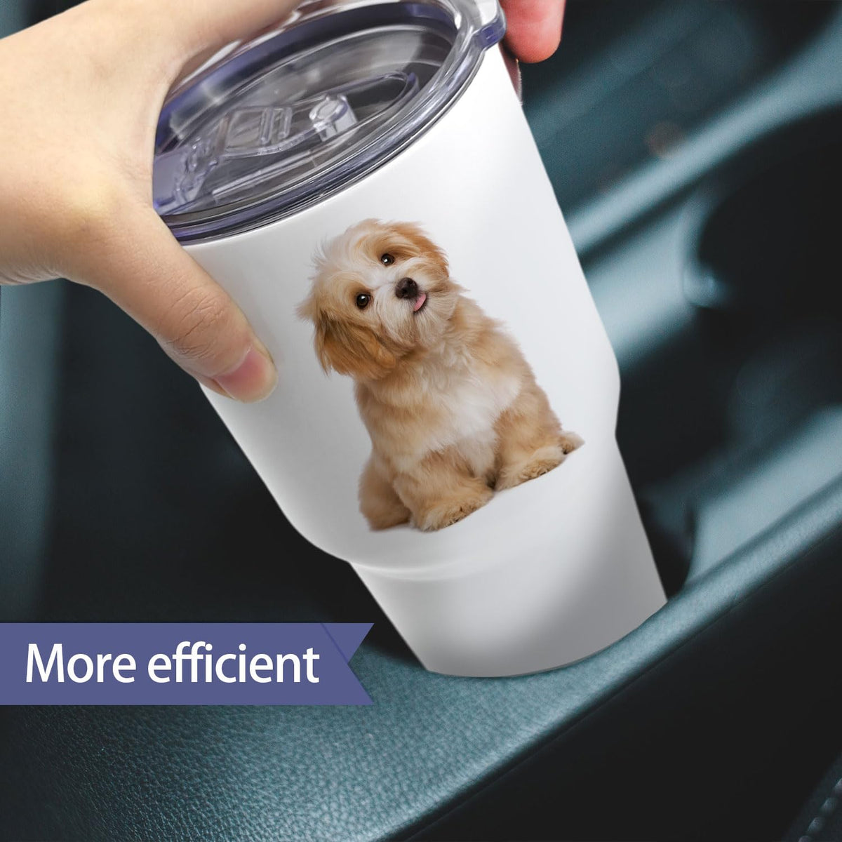 8 Pack Sublimation Tumbler Blank White Bulk Stainless Steel Double Wall Vacuum Insulated Coffee Travel Tumbler Car Cups with Straws (30 Count)