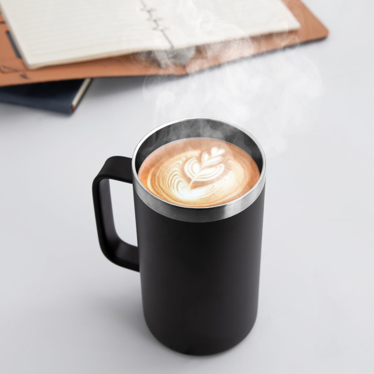 24oz Mug with Handle and Lid (4 Count)