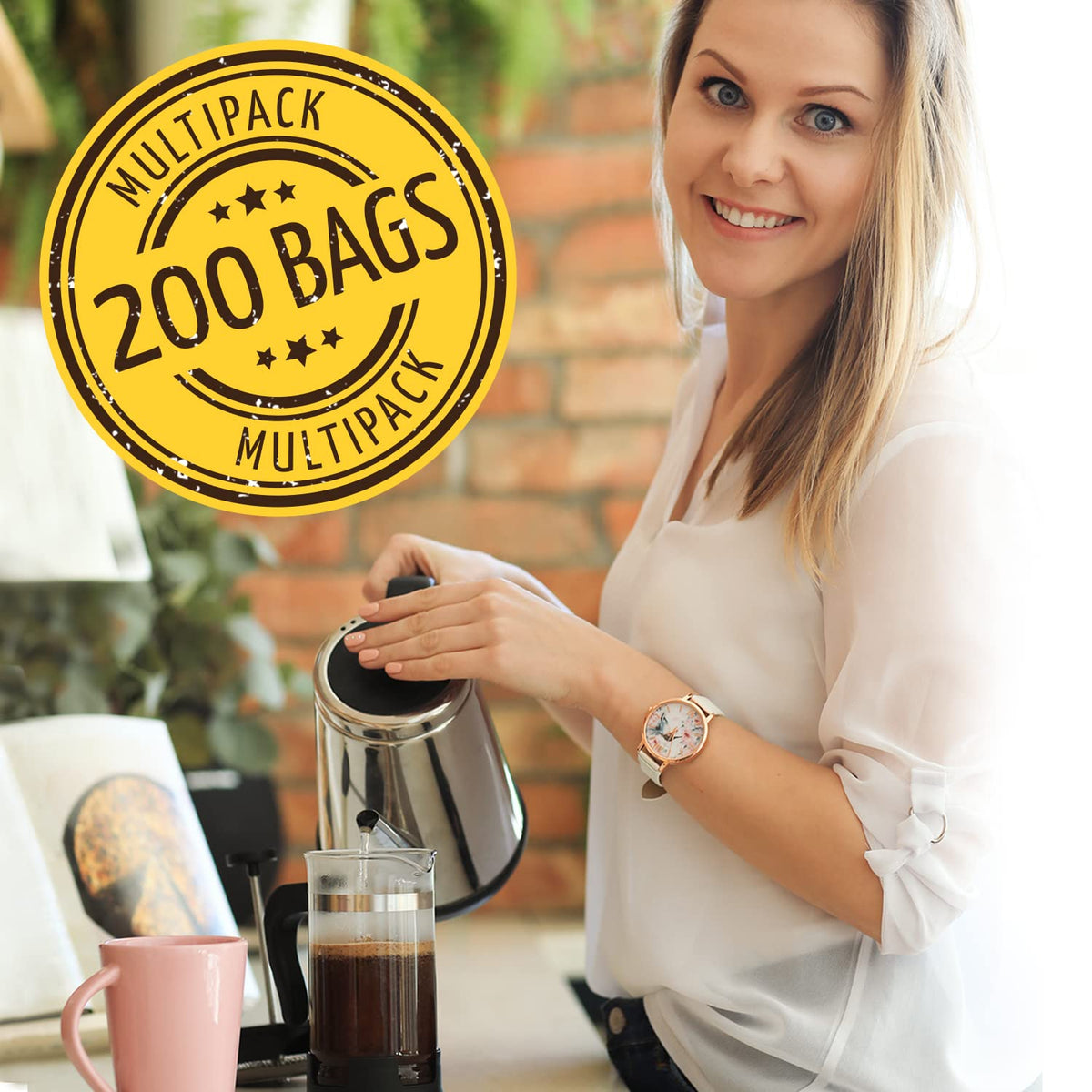 Non Woven French Press Filter Bags 200 (200 Count)