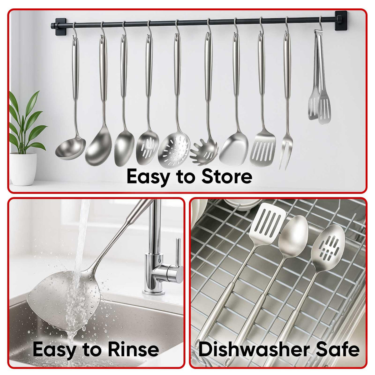 Newness 11 Pcs Cooking Utensils Set (11 Count)
