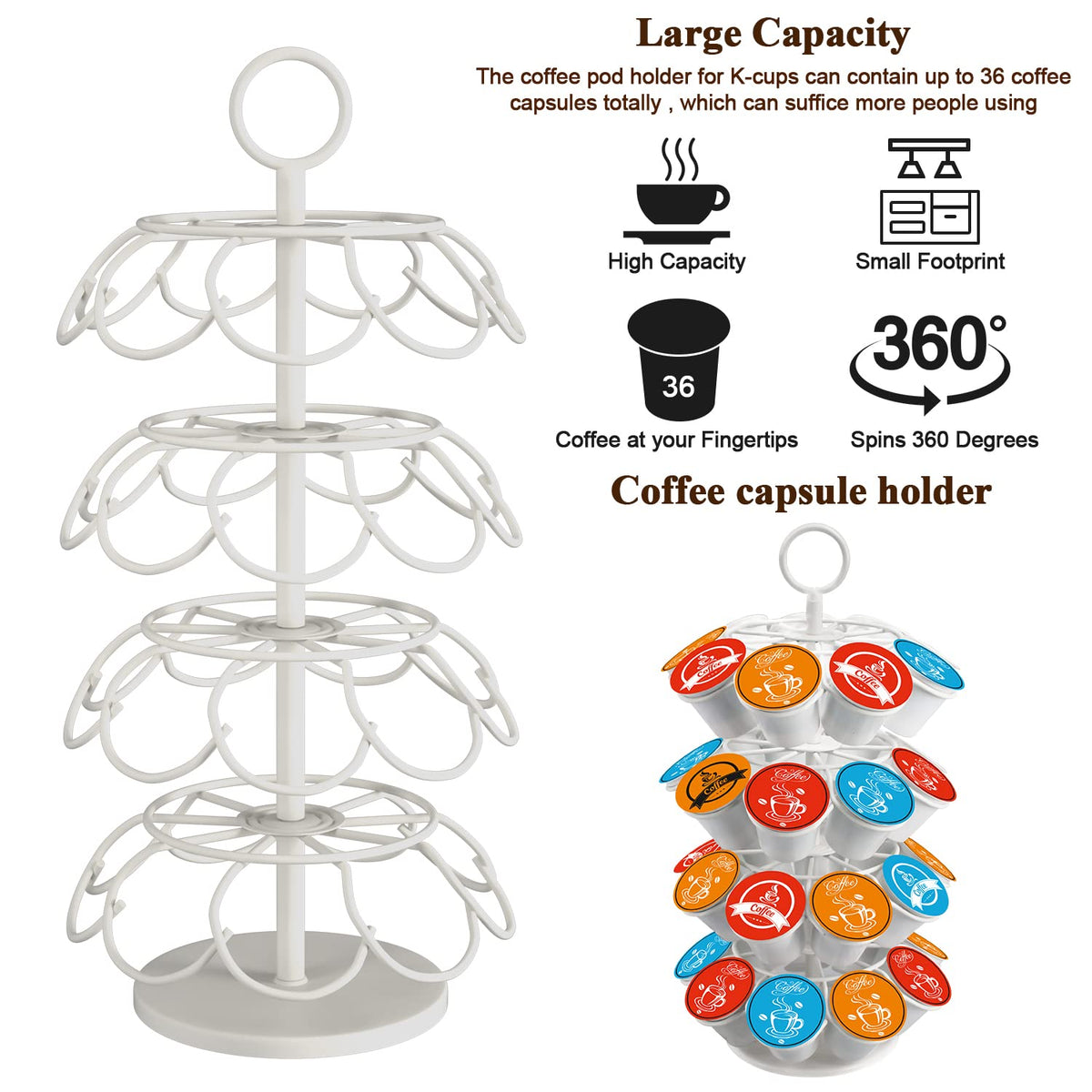 Coffee Pod Carousel Holder
