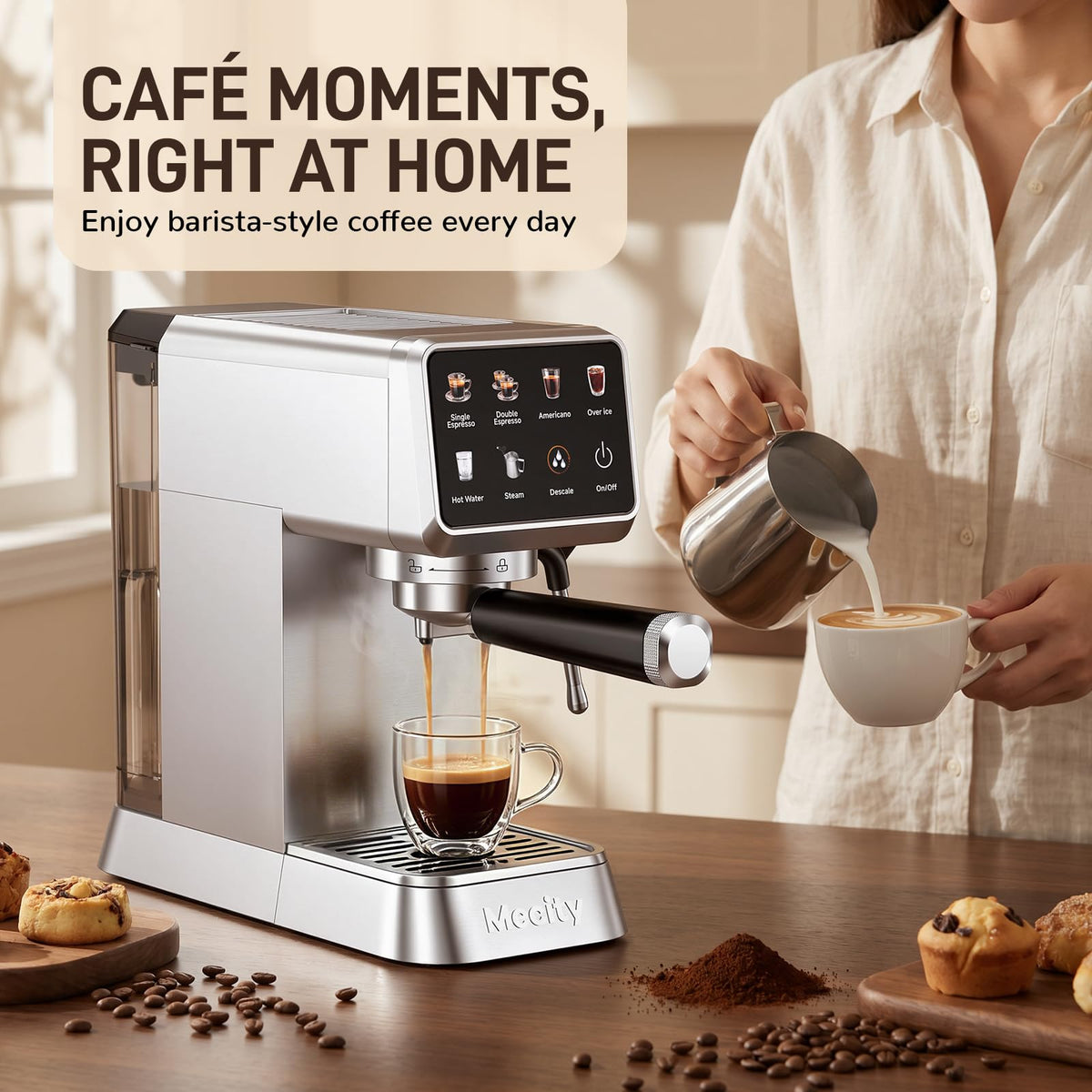 20 Bar Espresso Machine with Milk Frother