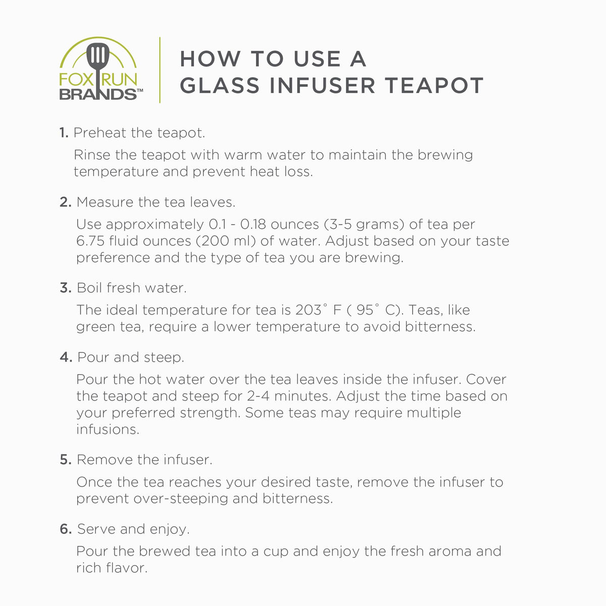 Glass Teapot and Infuser