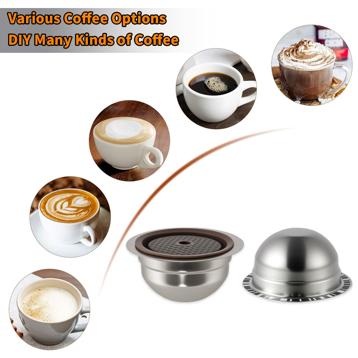 Reusable Stainless Steel Coffee Capsule for Nes