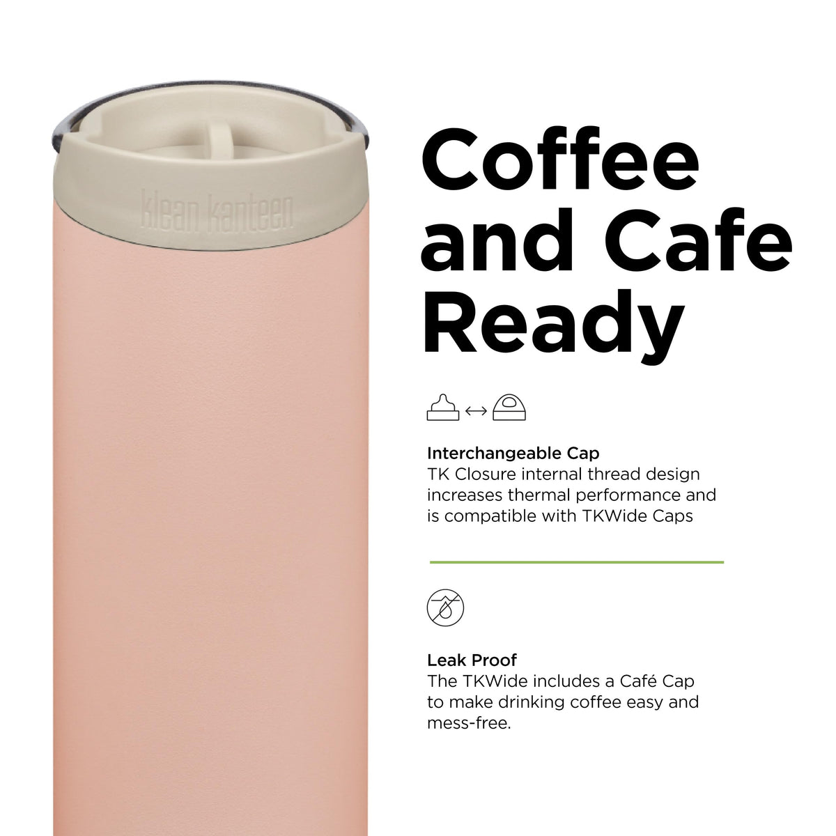 16oz TKWide Insulated Coffee Tumbler with Café Cap