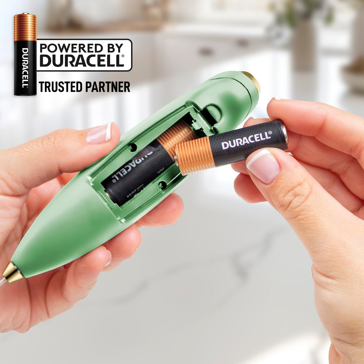 Powerful Milk Frother Wand With Duracell Batteries