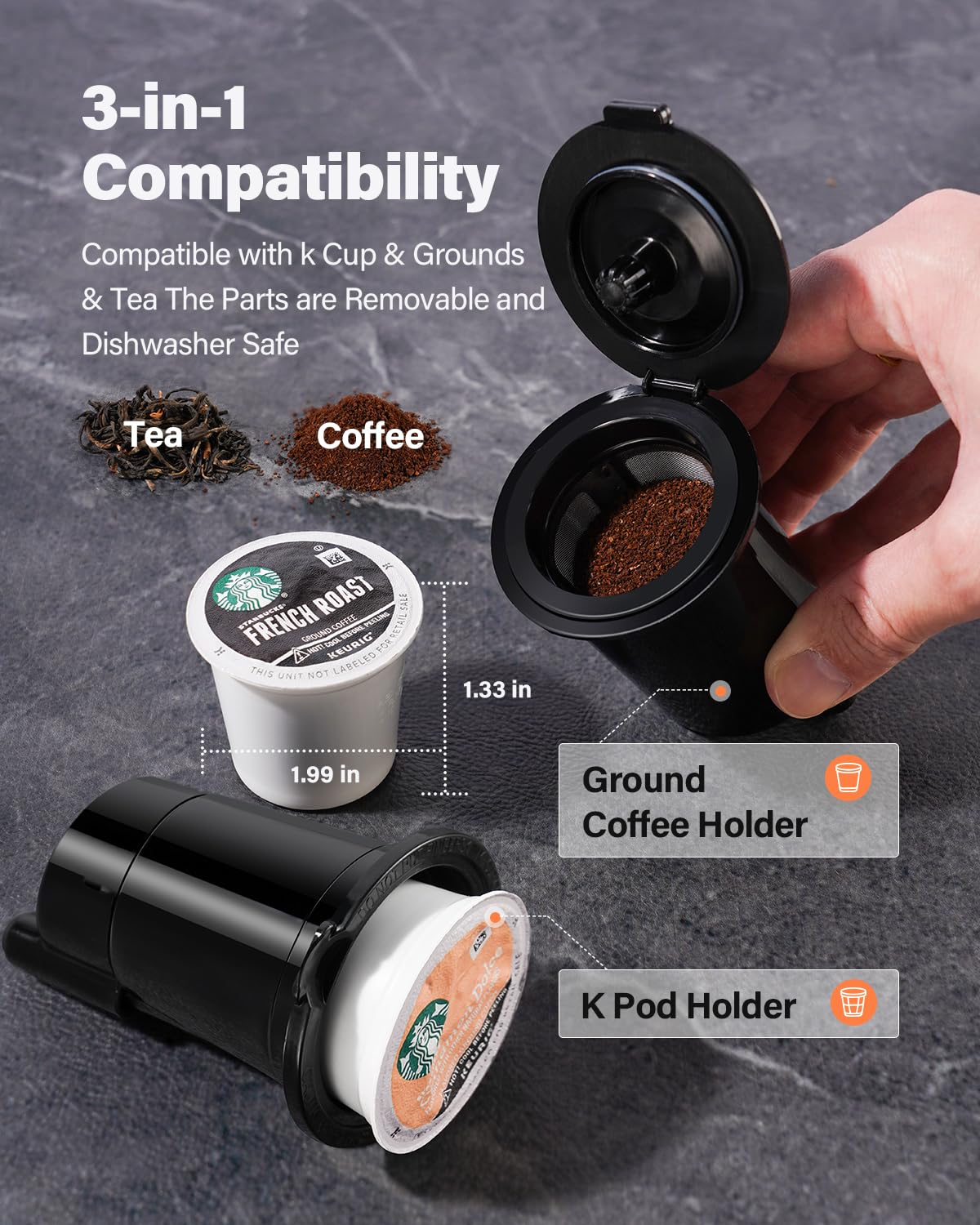 Coffee Maker Hot & Iced With Bold Setting