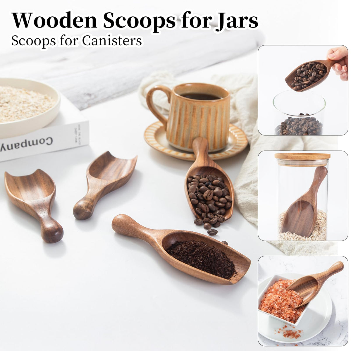 Big Wood Coffee Scoops (4 Count)