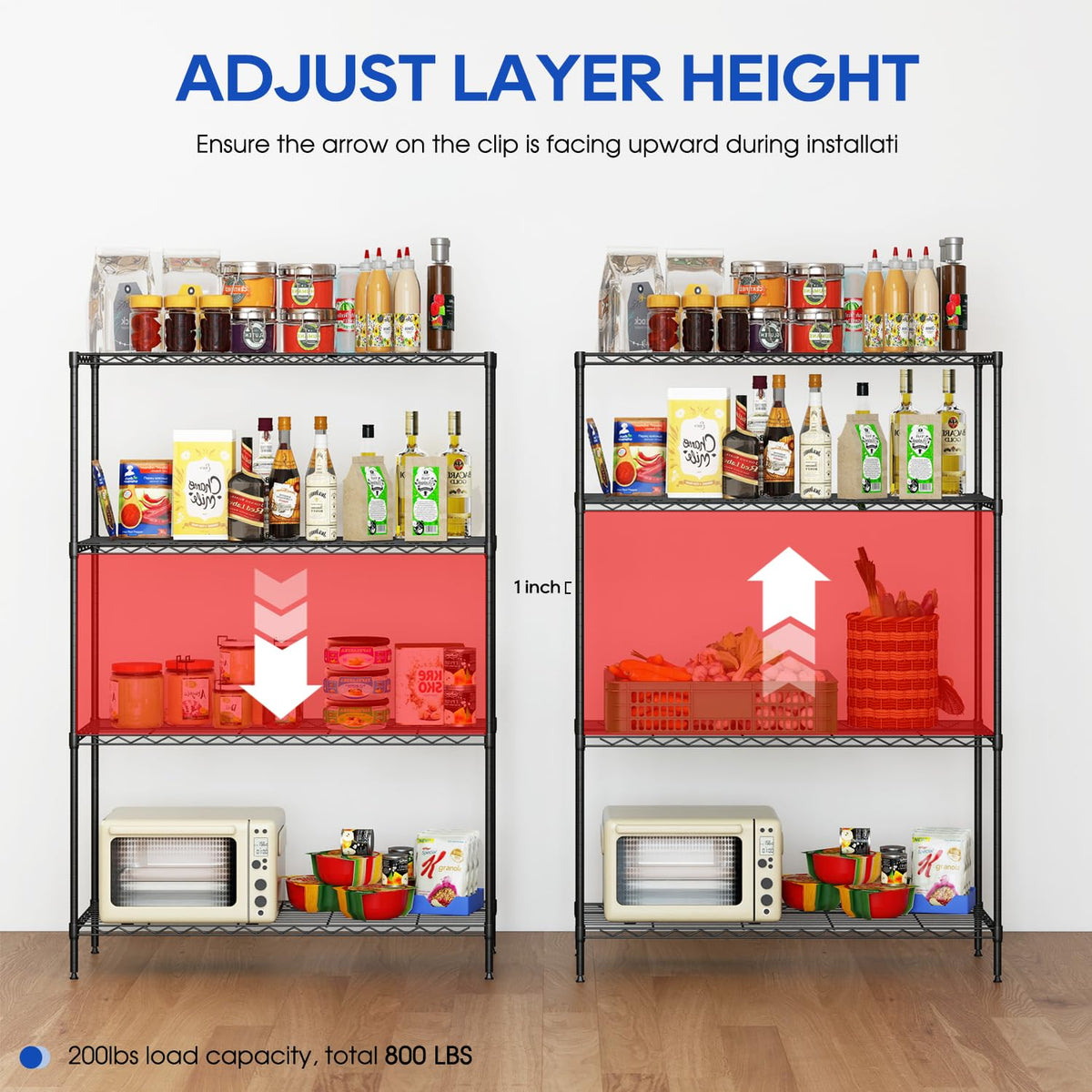 4 Tier Wire Shelf