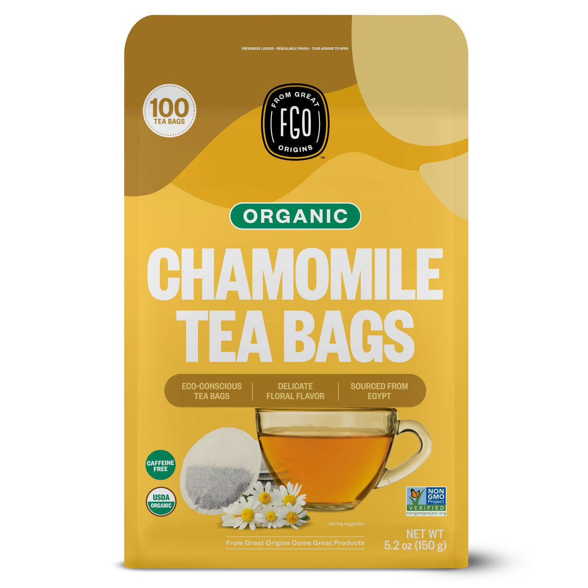 Organic Chamomile Tea (100 Count)