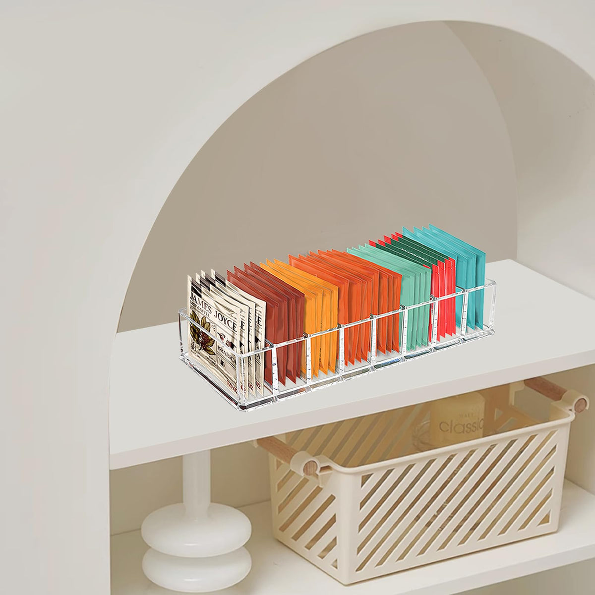 Tea Bag Organizer (8 Compartments)