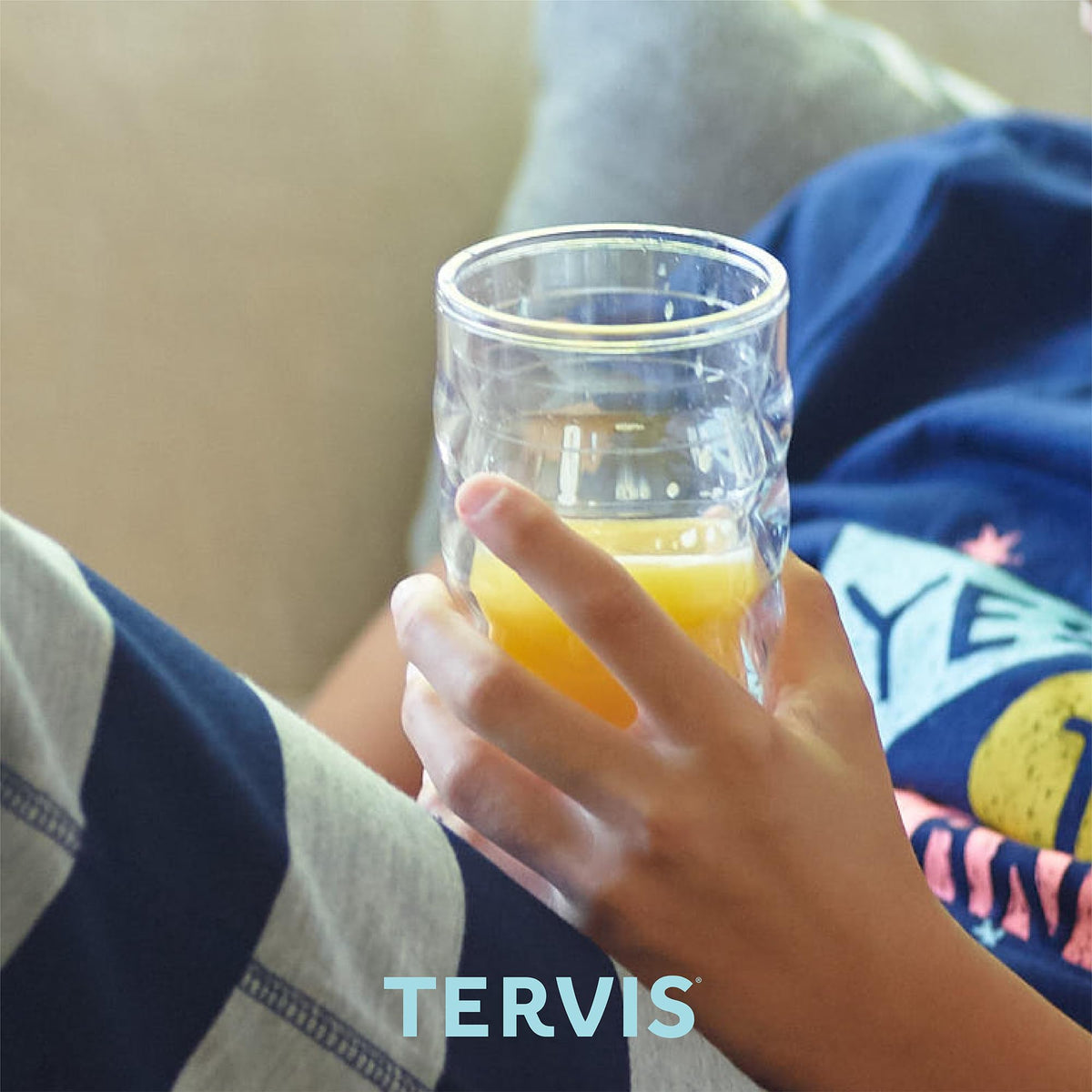 Clear & Colorful Tabletop Made in USA Double Walled Insulated Tumbler Travel Cup Keeps Drinks Cold & Hot