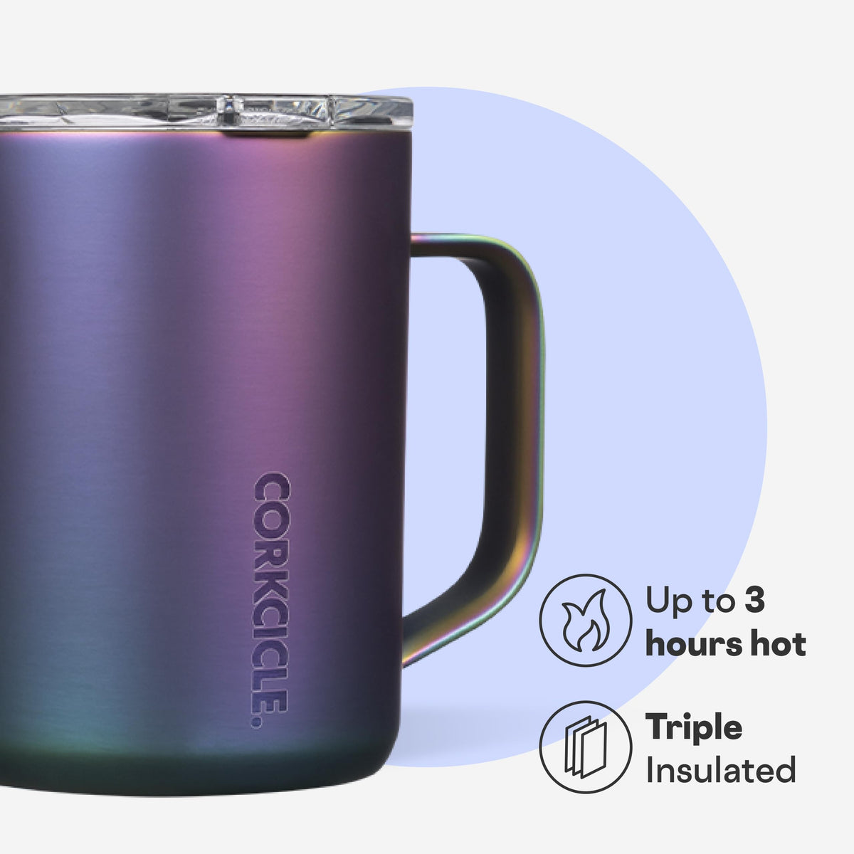 Coffee Mug 16 oz Triple Insulated with Handle