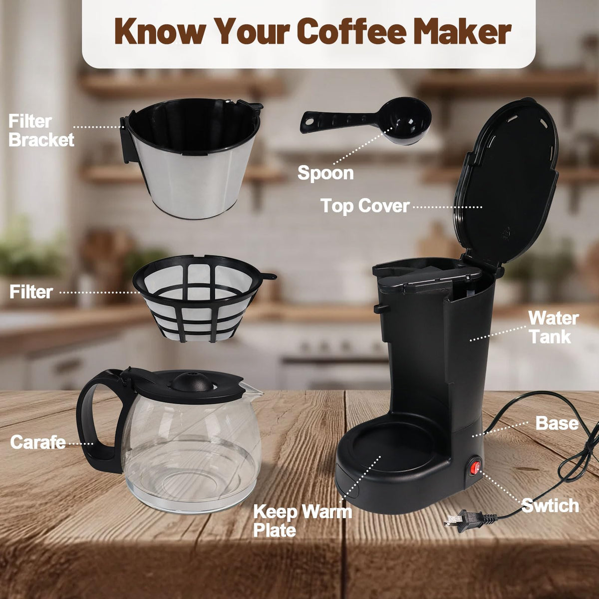5 Cup Drip Coffee Maker One