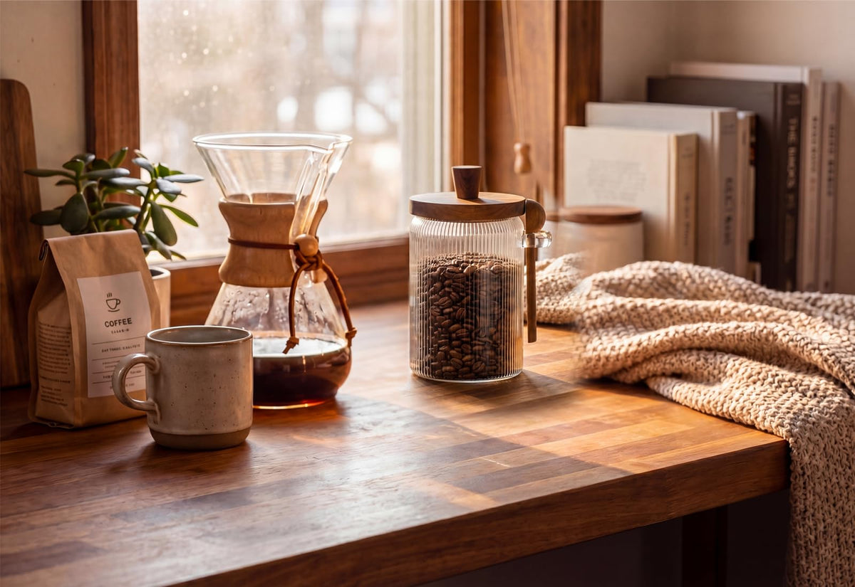 31oz Airtight Coffee Canister with Scoop