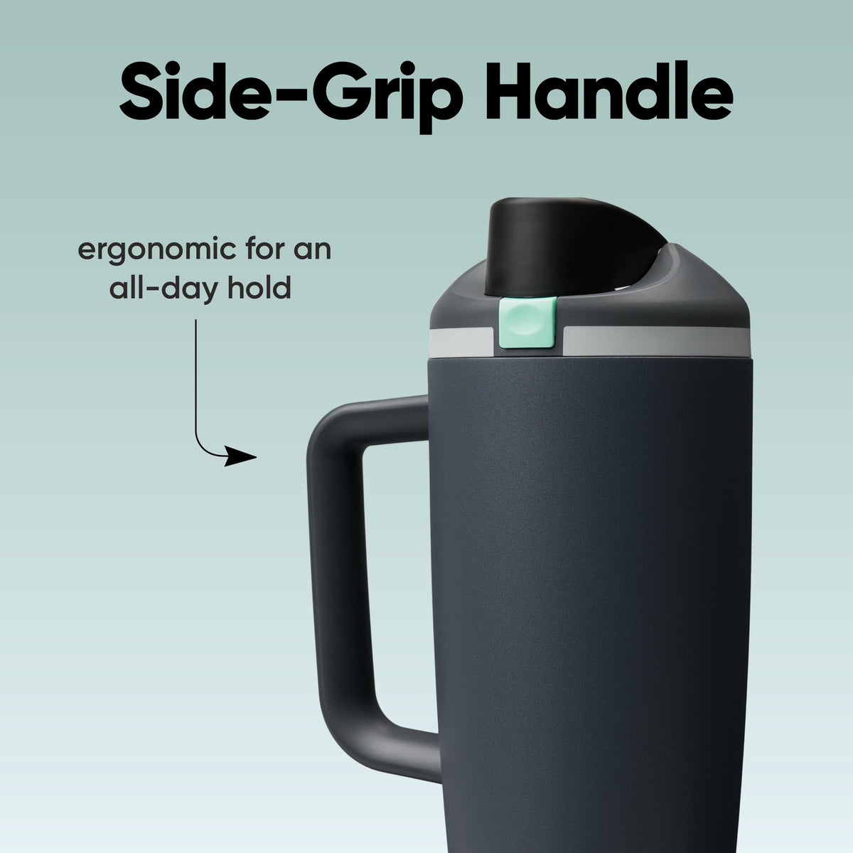 FreeSip Tumbler Stainless Steel Water Bottle 40 oz Foggy Tide