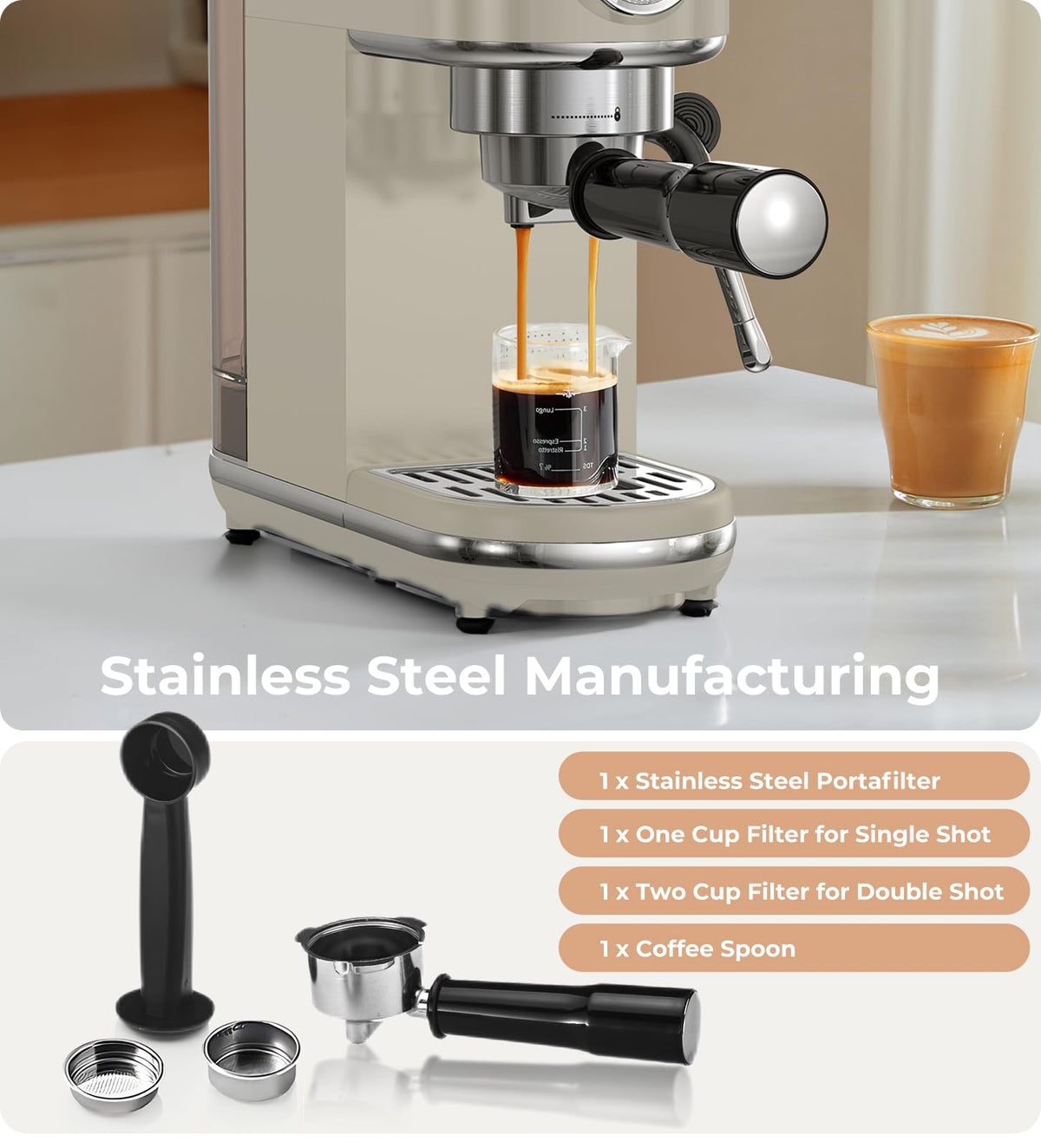 Espresso Machine with Milk Frother