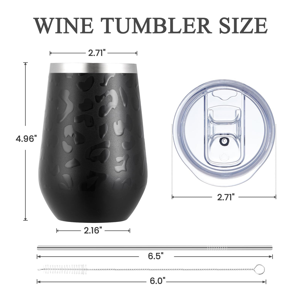 12oz Insulated Wine Tumbler Set of 8