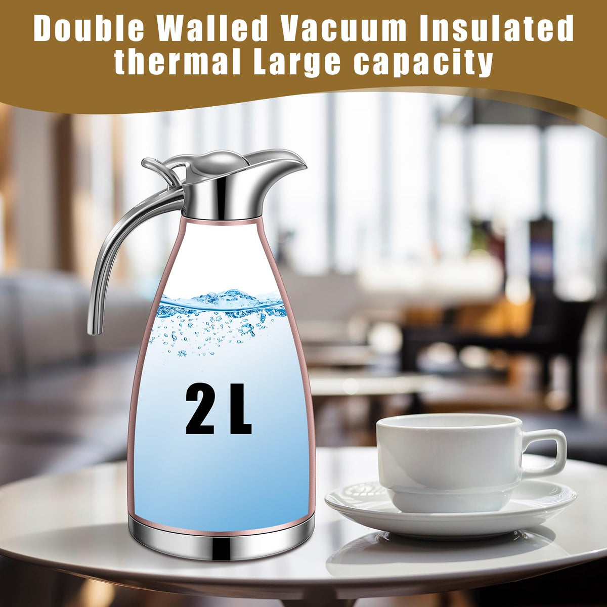 2 Pcs 68oz Thermal Coffee Carafe
