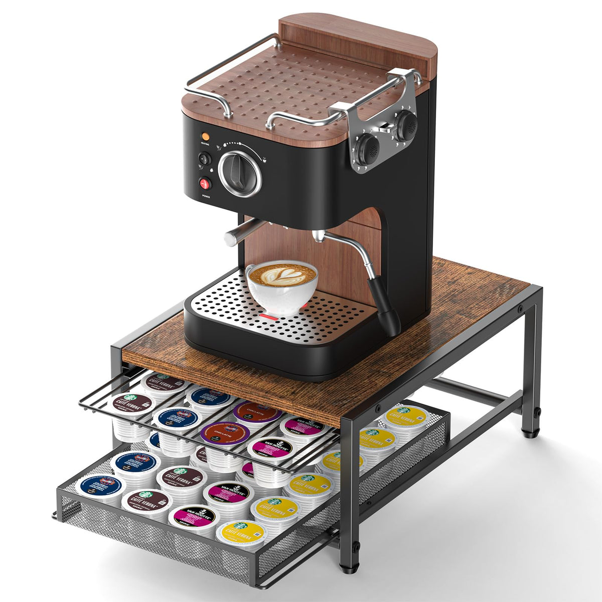 Coffee Bar Organizer For Countertop