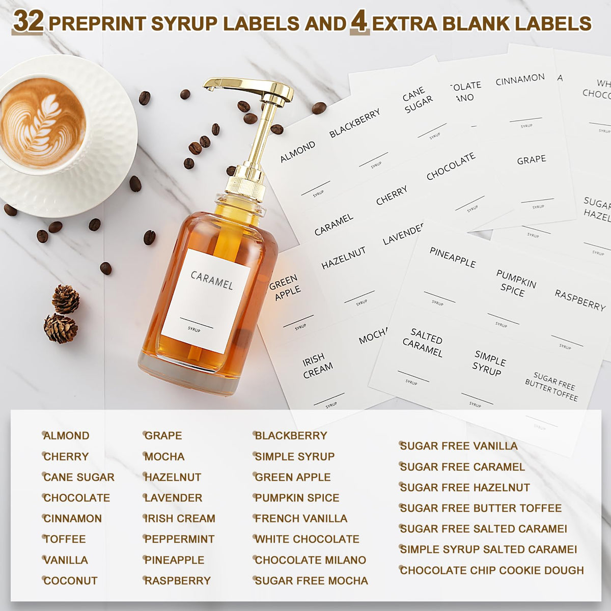 Coffee Syrup Dispenser (2 Count)