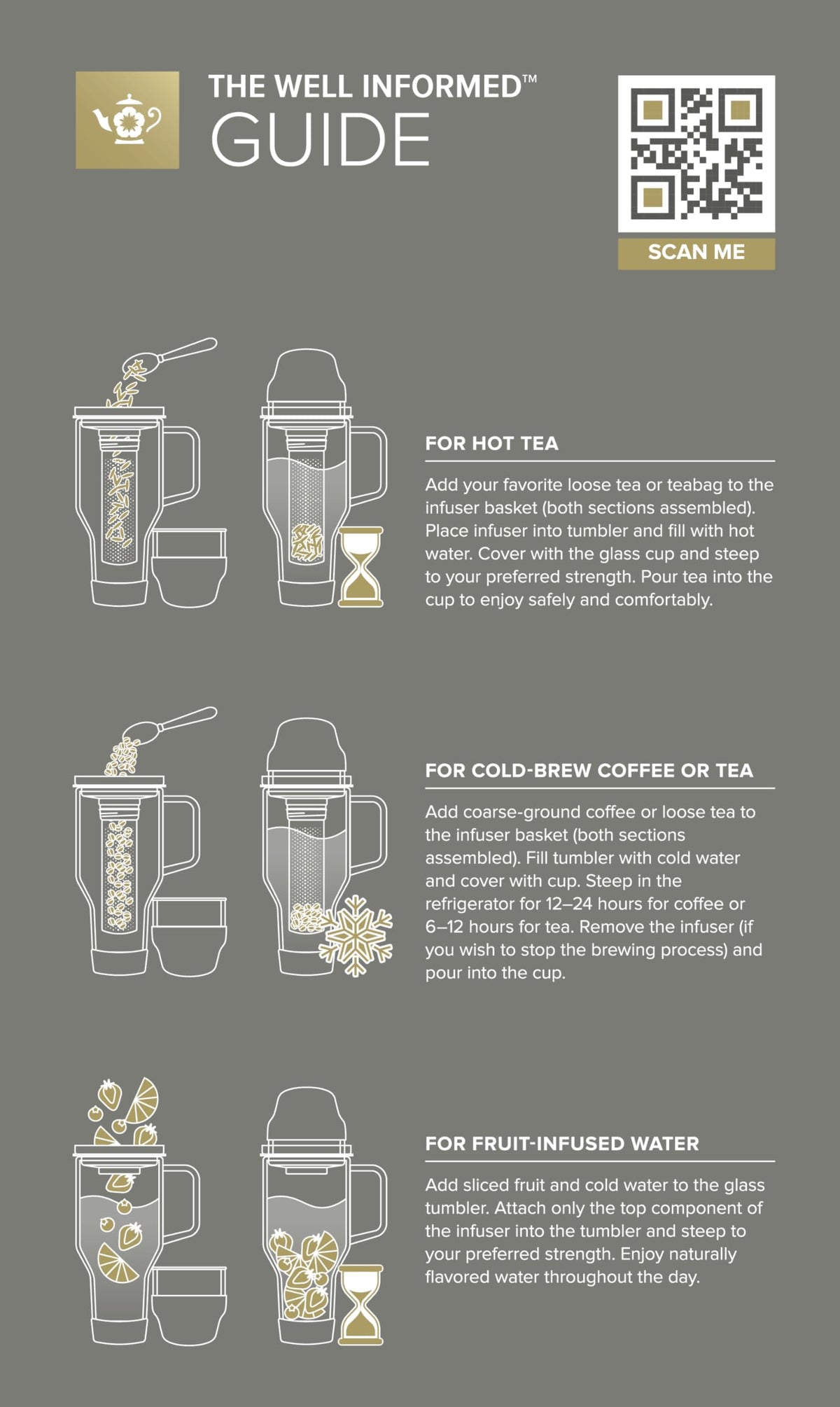 30 oz The Well Informed Insulated Glass Tumbler