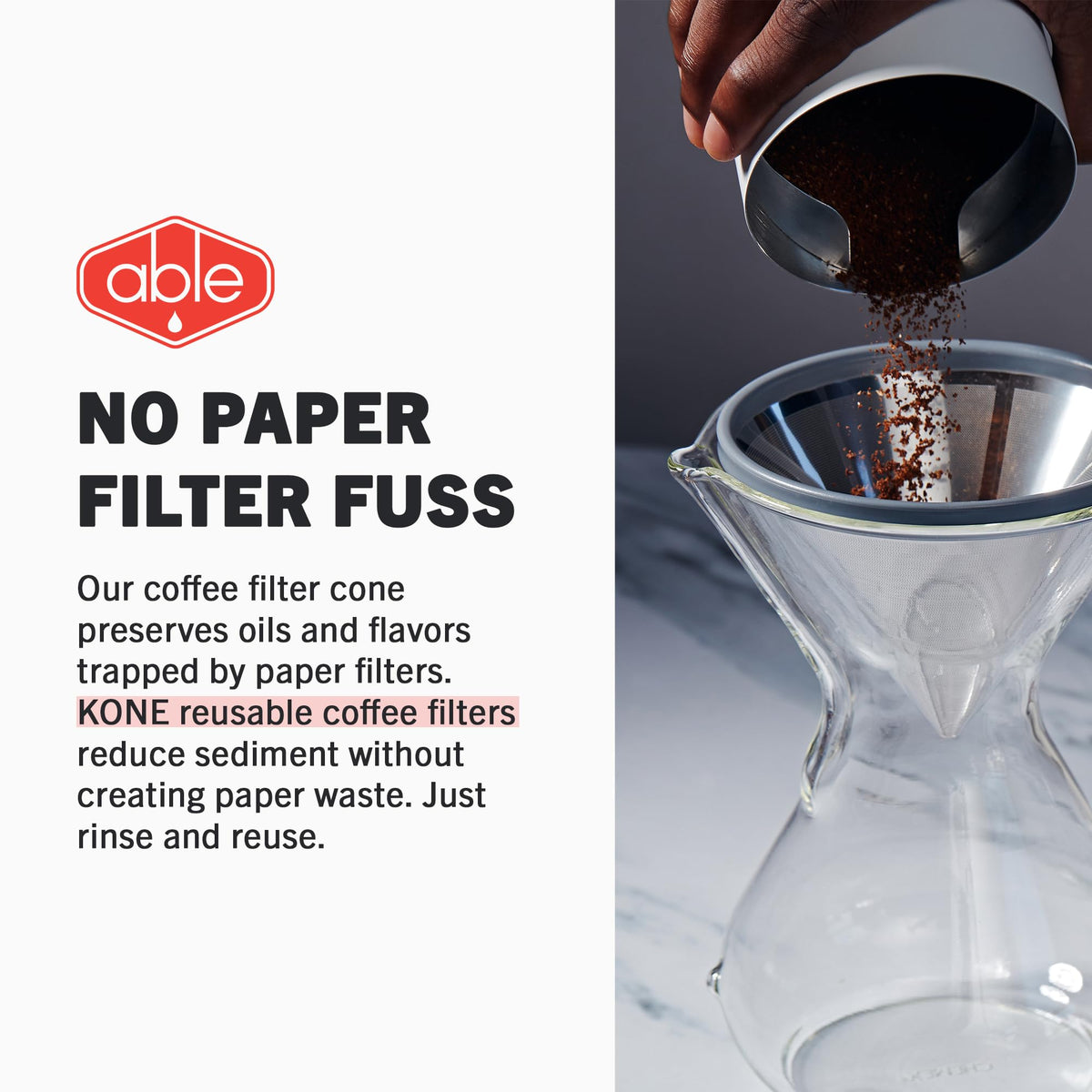 Able KONE compatible with Chemex