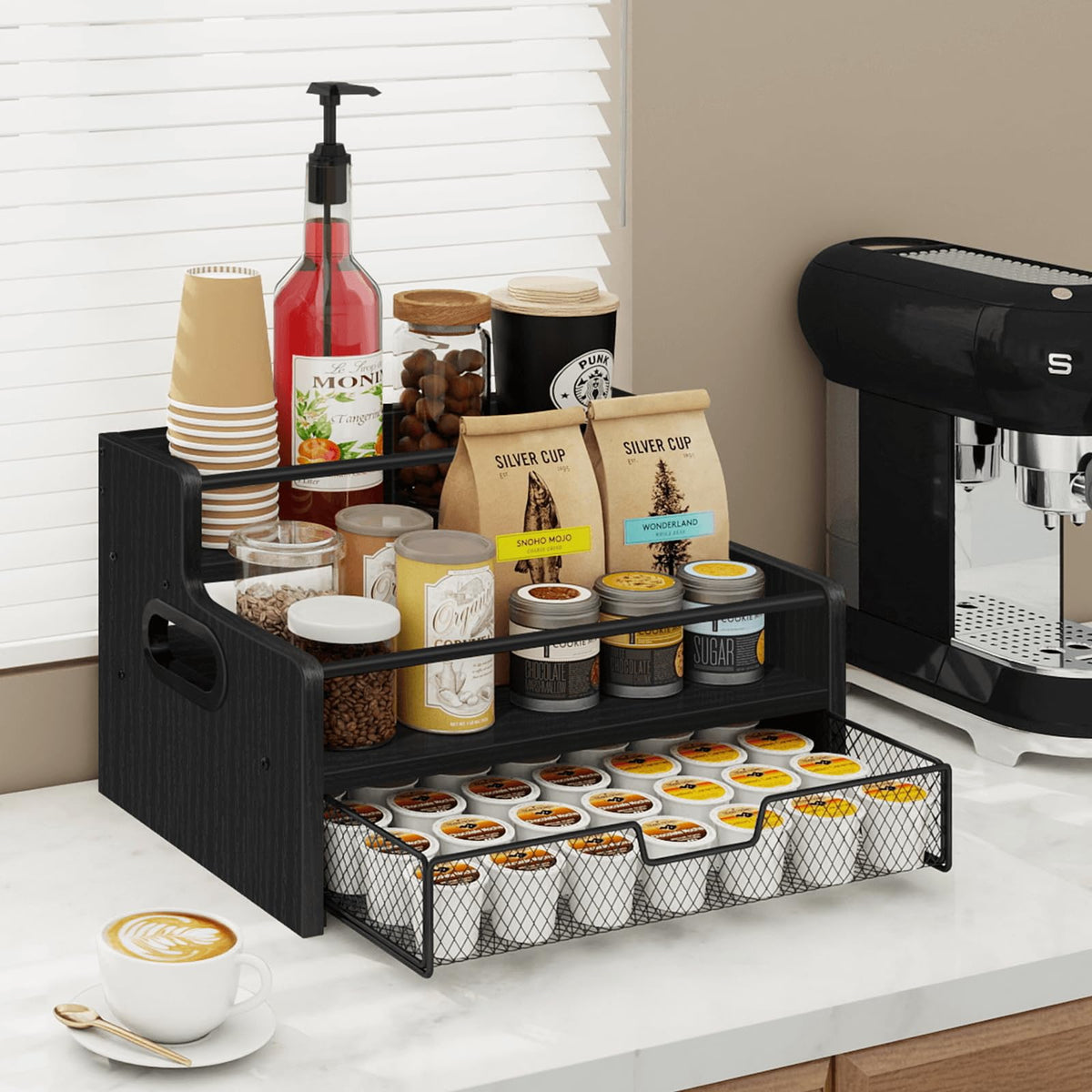 3 Tier Coffee Bar Organizer