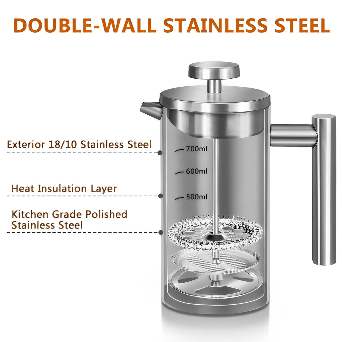 French Press Coffee Maker 34oz