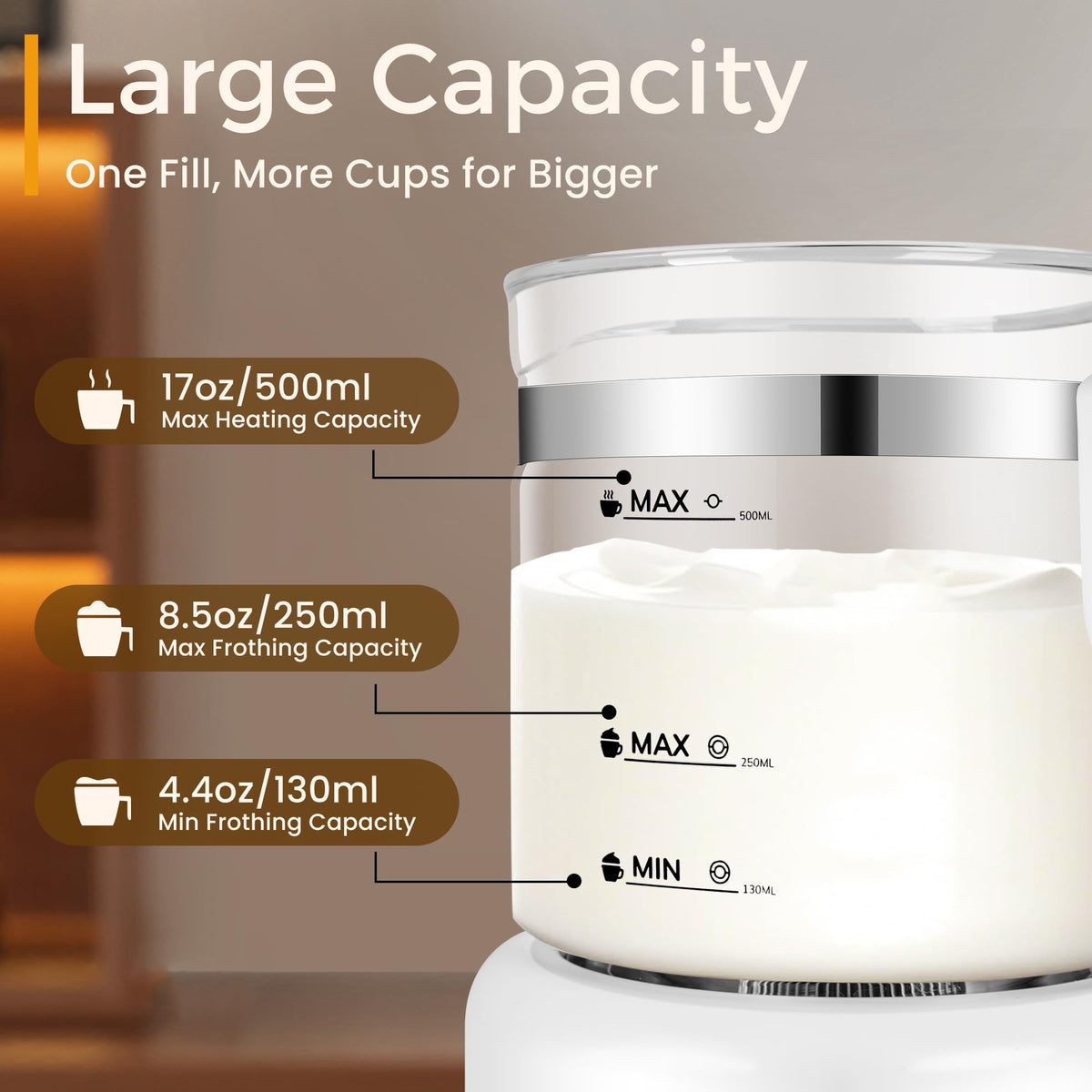 Milk Frother and Steamer