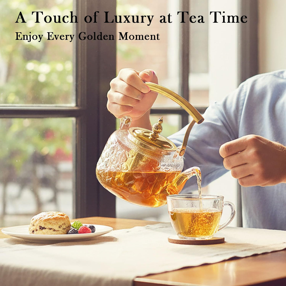 High Borosilicate Glass Teapot