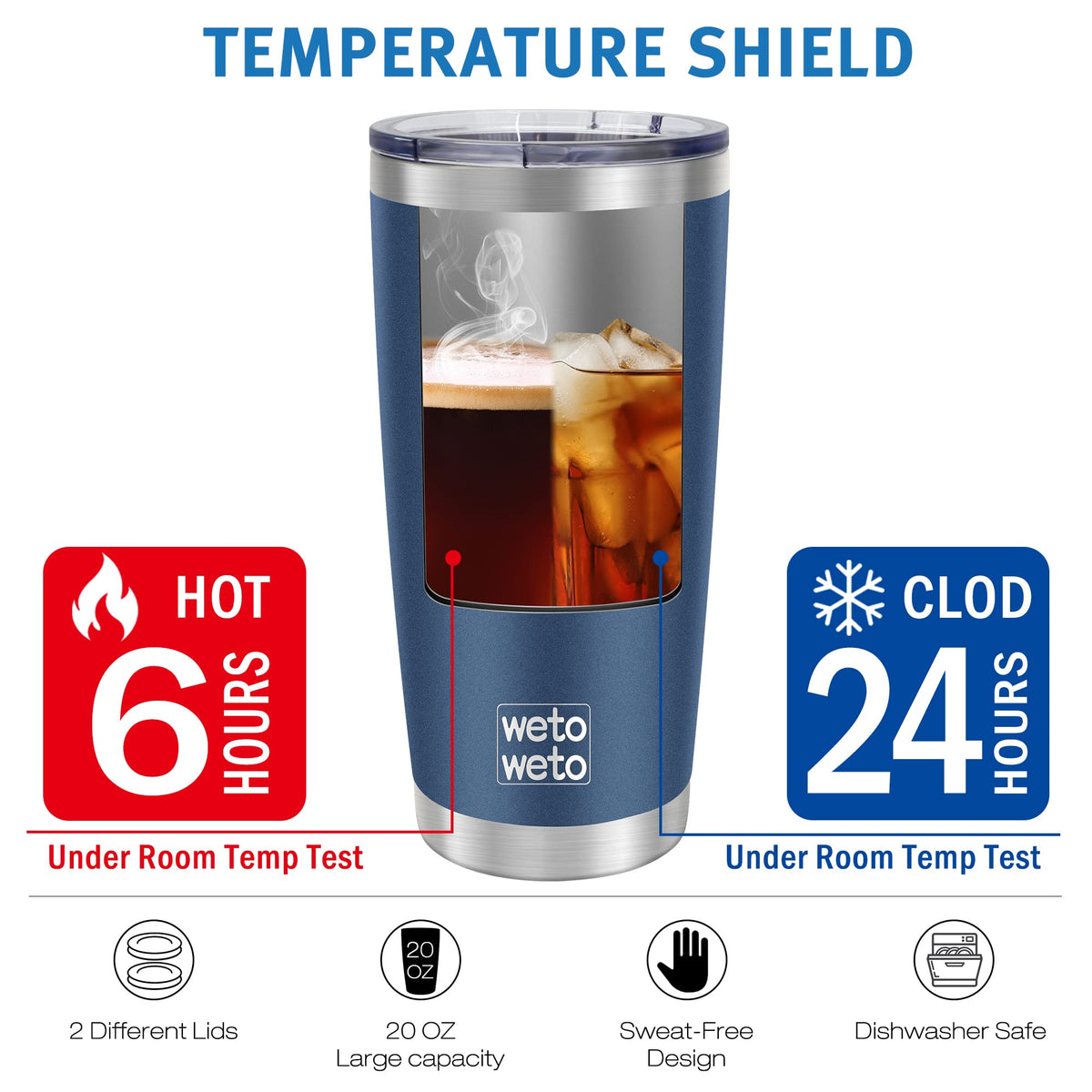 20oz Tumbler Stainless Steel Vacuum Insulated Coffee Travel Mug