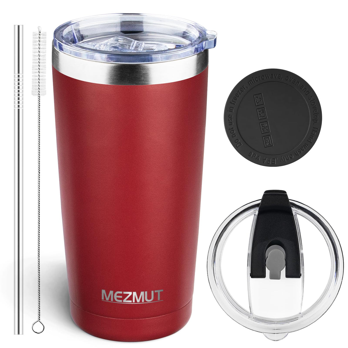 20oz Insulated Tumbler Cup Travel Coffee Mug with Lid Straw