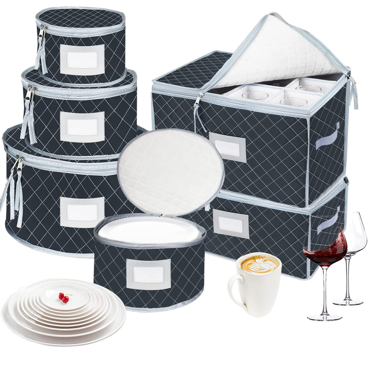 China Dinnerware Storage Containers Set