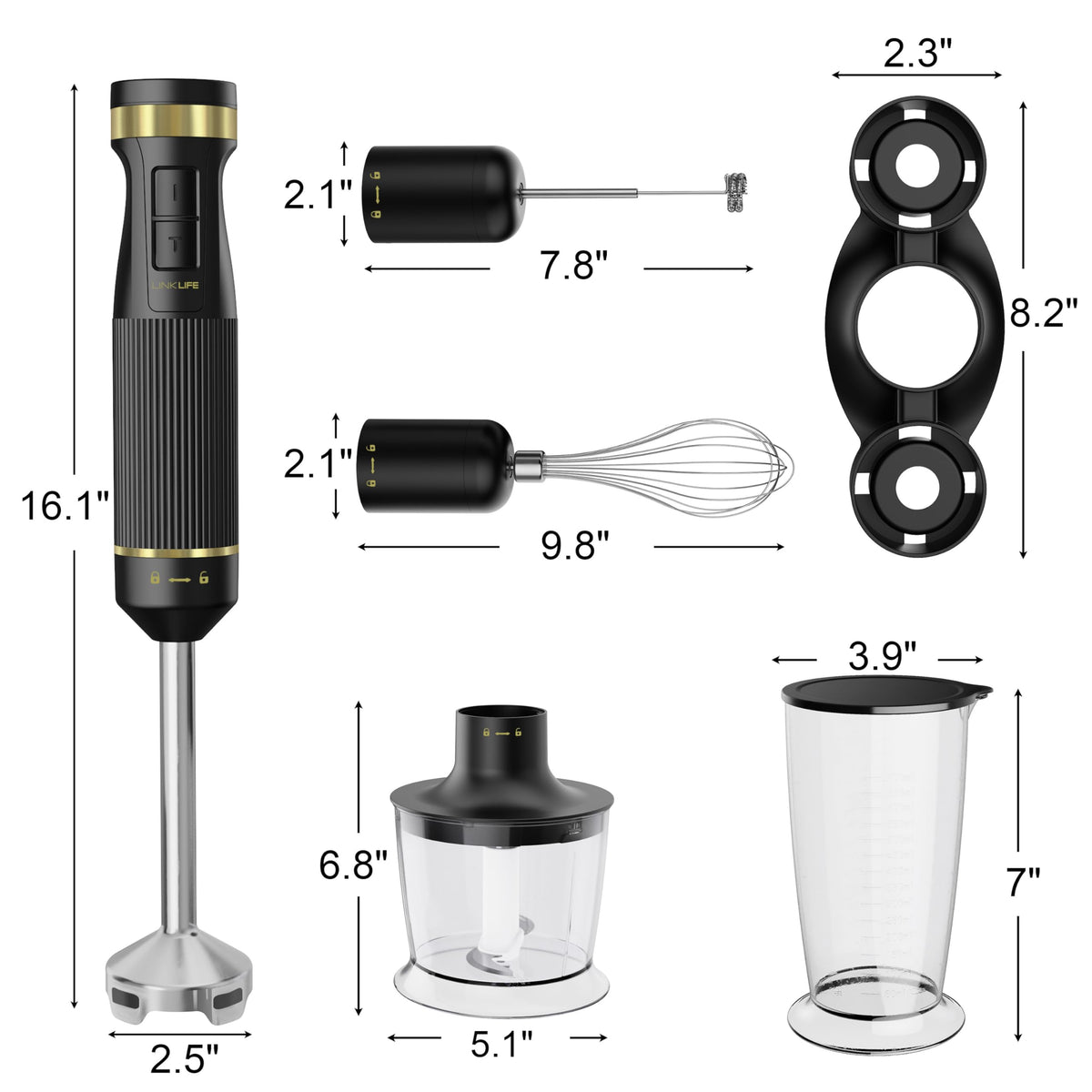 1200W Immersion Blender Handheld