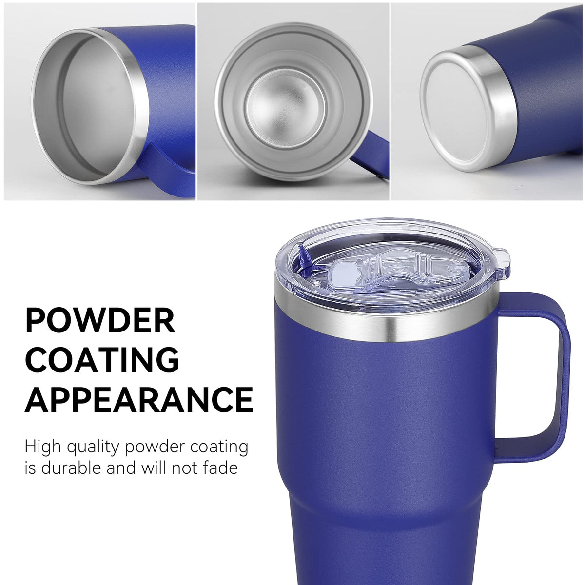 20 oz Insulated Travel Coffee Mugs Set of 6 (12 Count)