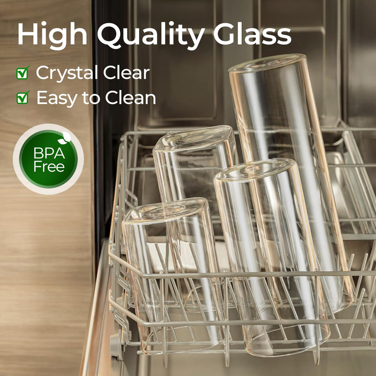 Glass Storage Containers wtih Lids 1.9 Qt (3 Count)