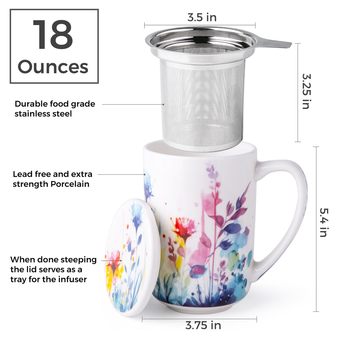 Tea Cup With Infuser and Lid
