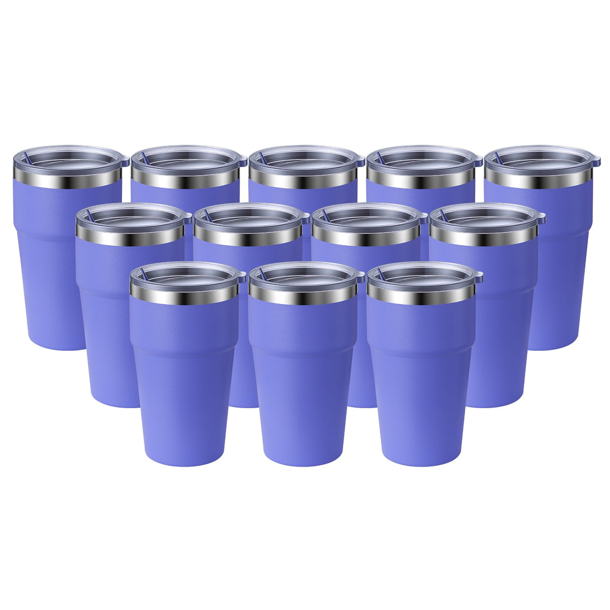 16oz Tumbler Double Wall Vacuum Insulated Travel Mug Bulk (12 Count)