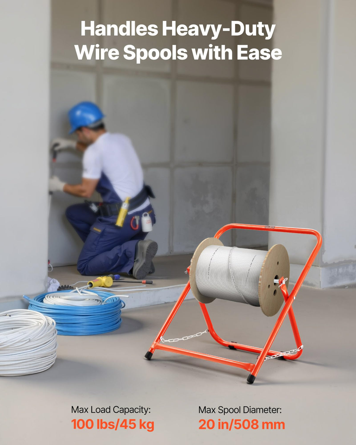 Cable Caddy Heavy Duty Steel Frame