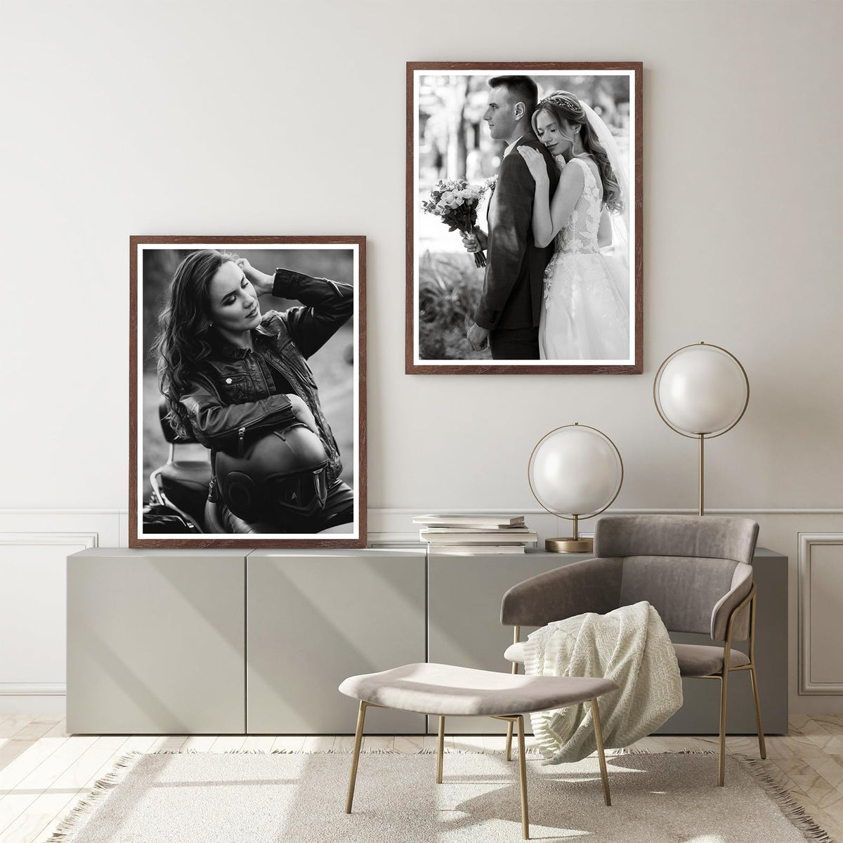 24x36 Solid Oak Wood Picture Frames (3 Count)