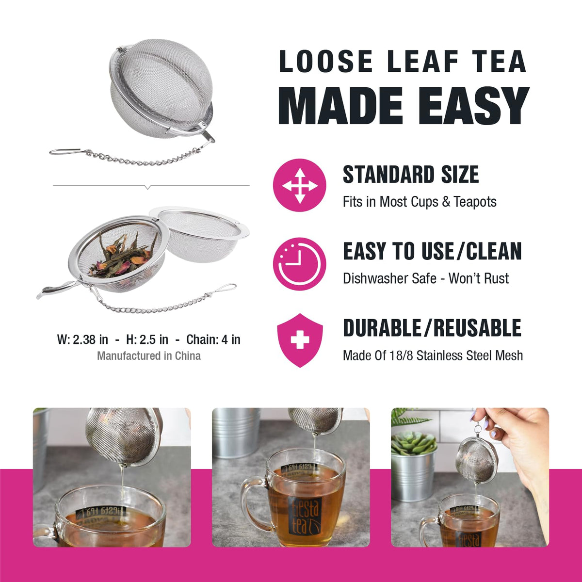 Love & Warmth Loose Leaf Tea Gift Set (6.5 Ounce)