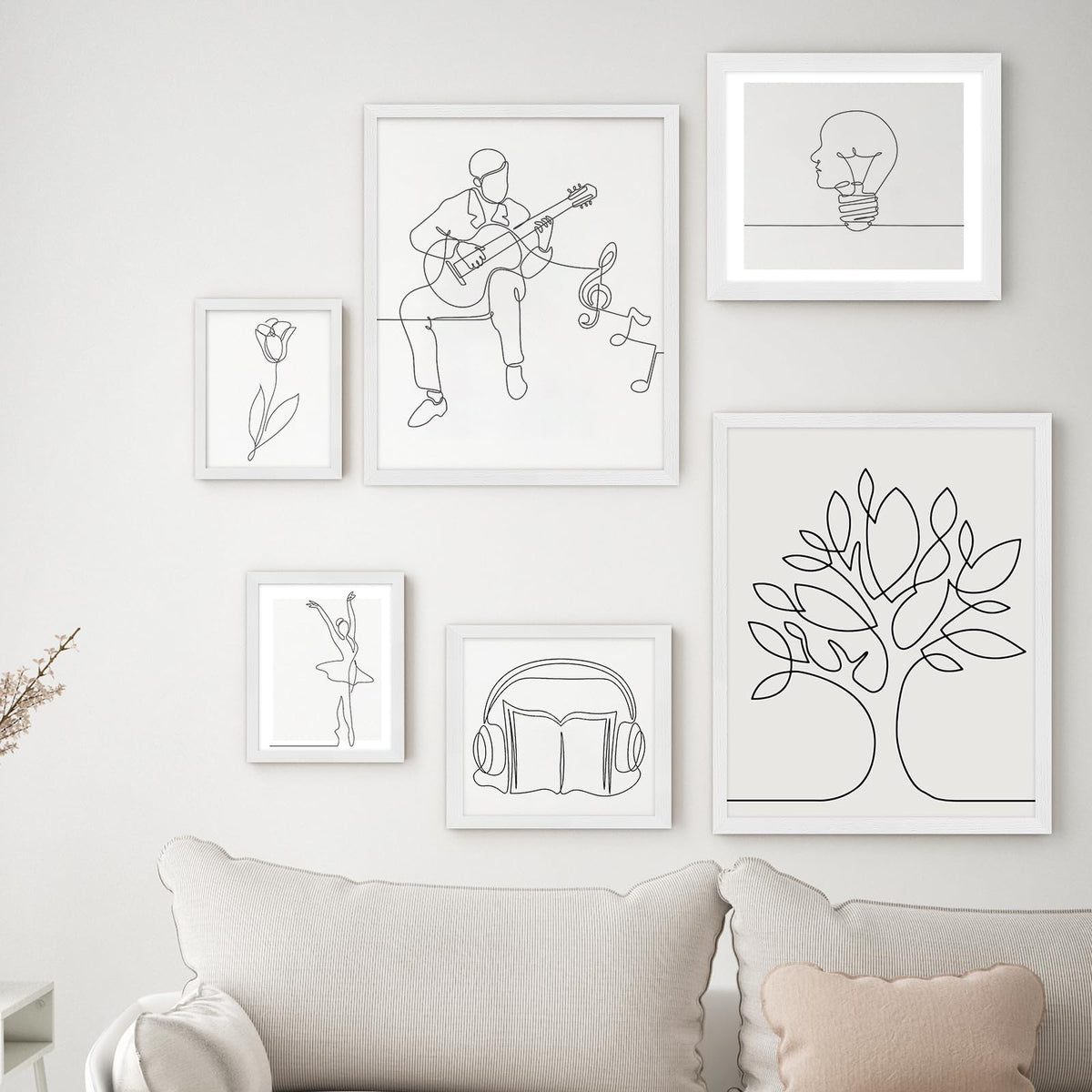 12x12 Solid Oak Wood Picture Frames (3 Count)